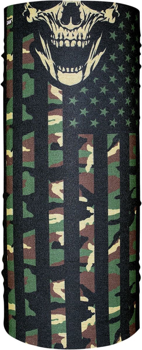 ZAN25020260 Tubo collo Motley Tube Zanheadgear Polyester Woodland Camo Flag