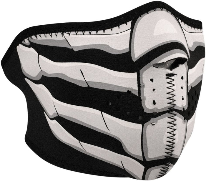 ZAN25030250 Mezza Mascherina neoprene Zanheadgear Bonebreath Glow