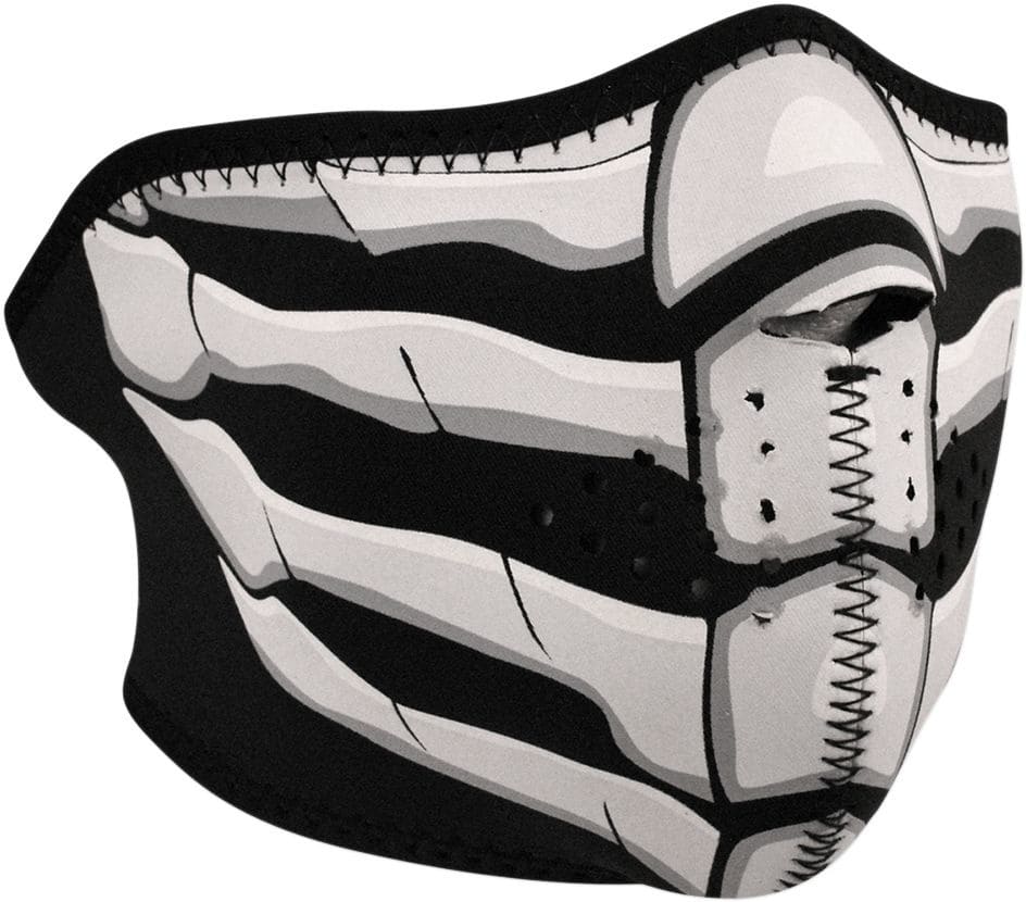 ZAN25030250 Mezza Mascherina neoprene Zanheadgear Bonebreath Glow