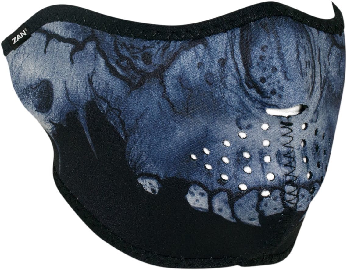 ZAN25030310 Zanheadgear Midnight Skull Neoprene Half Mask