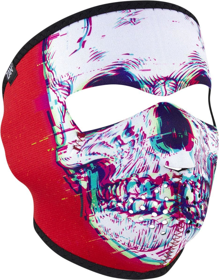 ZAN25030427 Mascherina neoprene Zanheadgear Glitch Skull