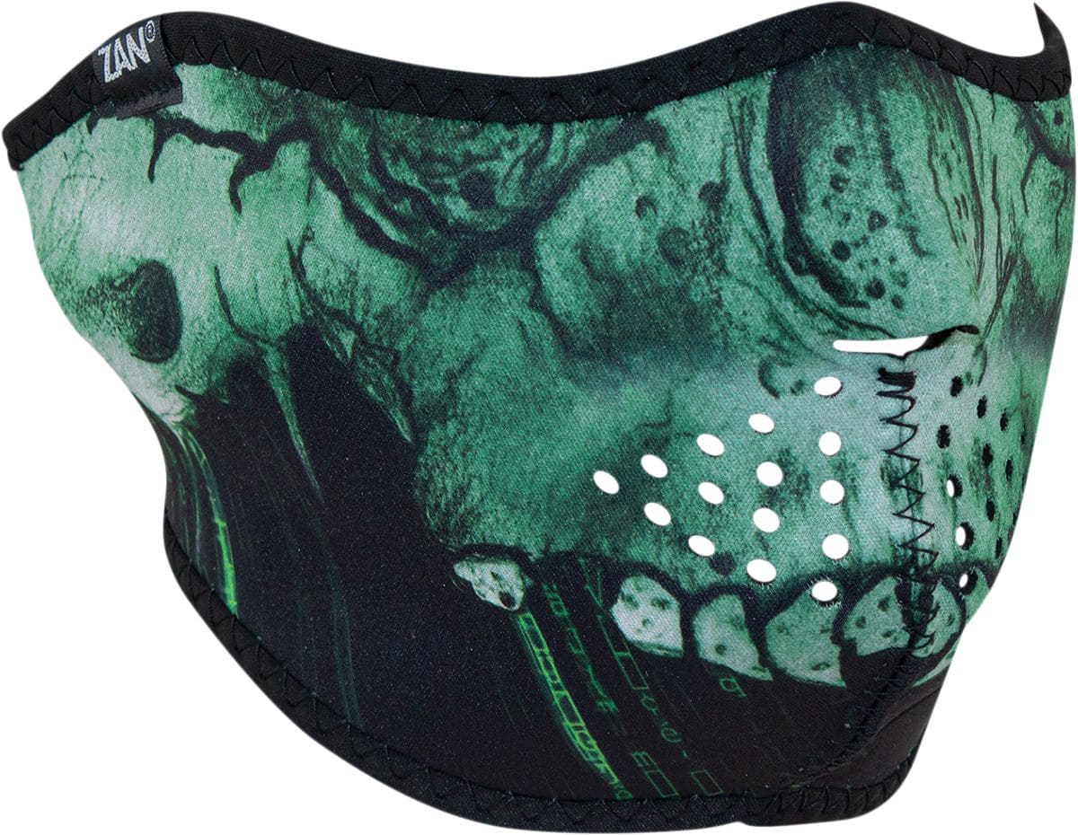 ZAN25030432 Mezza Mascherina neoprene Zanheadgear Cyber Skull, COD: ZAN25030432