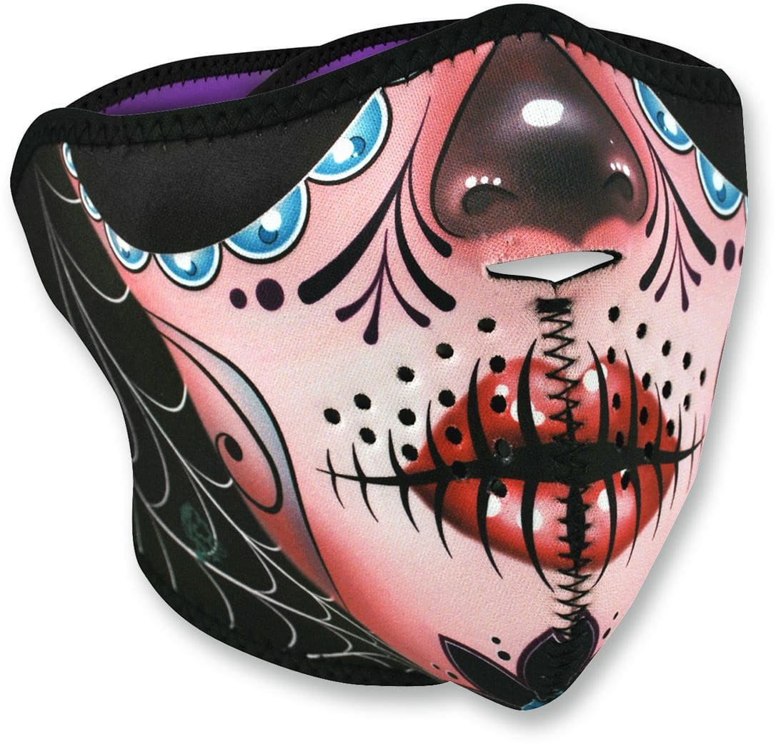 ZAN25040410 Mezza Mascherina neoprene Zanheadgear Sugar Skull, COD: ZAN25040410