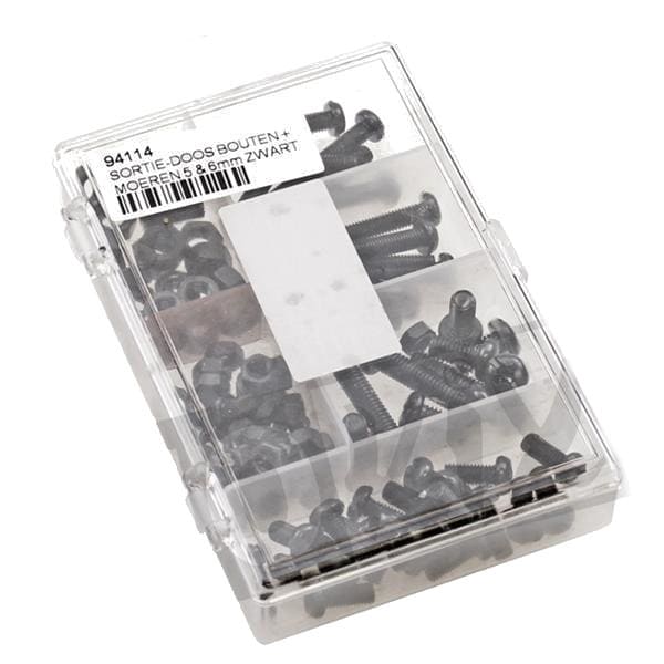 MF96.90109 Kit viti ciclistica 50 pezzi M5 - M6 nero, COD: MF96.90109