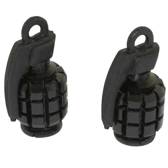 STR-545.77/BK Tappi valvole Grenade nera, COD: STR-545.77/BK