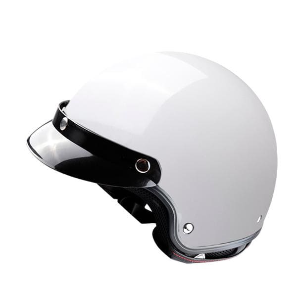 CGN505854 Casco Jet con visiera Trendy T-100 Vintage bianco lucido XL