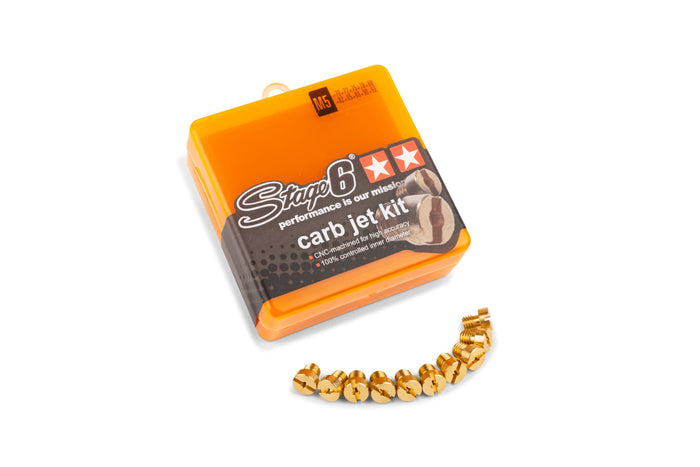 S6-28DEL5-002 Set Getti Carburatore, Stage6, Dellorto 5mm - 10 pezzi, 88-110, COD: S6-28DEL5-002