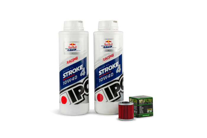 HF207/PACK03 Kit cambio olio Ipone 10W40 Racing KXF / RM-Z 250 / 450, COD: HF207/PACK03