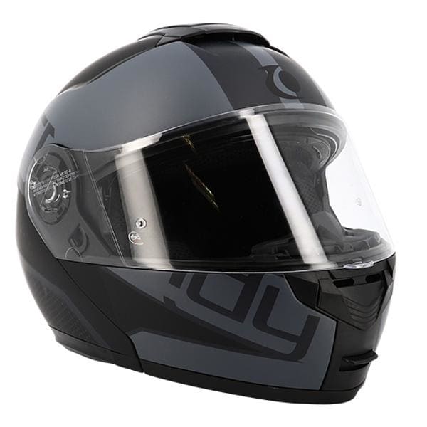 CGN515433 Casco modulable visiera doppia Trendy T-704 Zunis nero/grigio opaco XXL, COD: CGN515433