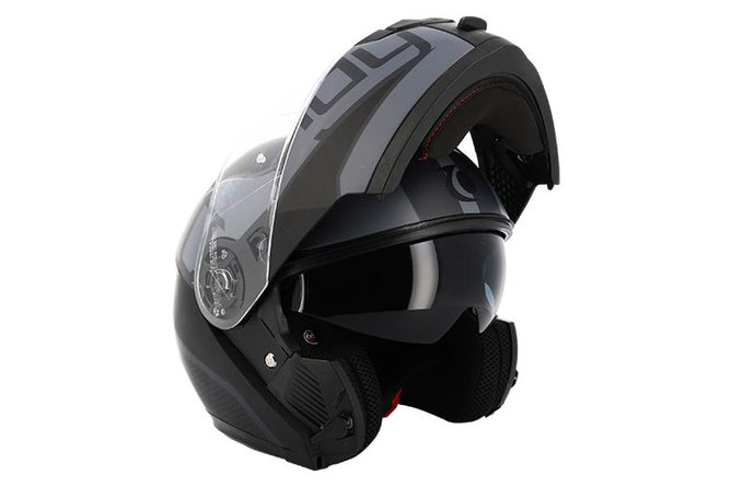 CGN515432 Casque modulable visiera doppia Trendy T-704 Zunis nero/grigio opaco XL - Billaricambi SRLS