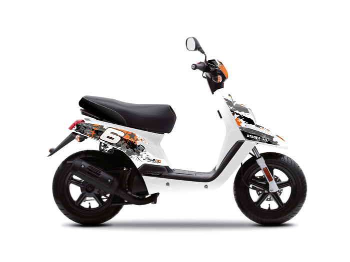 S6-056801/WH Kit deco Stage6 arancione - bianco Yamaha BW's / Booster dopo 2004, COD: S6-056801/WH