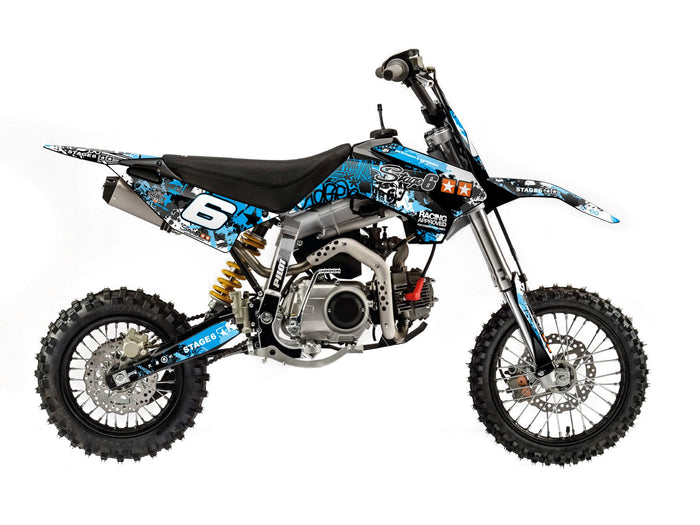 S6-059901/BL Kit deco Stage6 blu - nero Pit Bike YCF Pilot, COD: S6-059901/BL