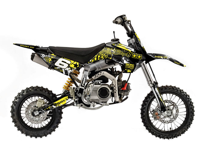 S6-059901/YE Kit deco Stage6 giallo - nero Pit Bike YCF Pilot, COD: S6-059901/YE