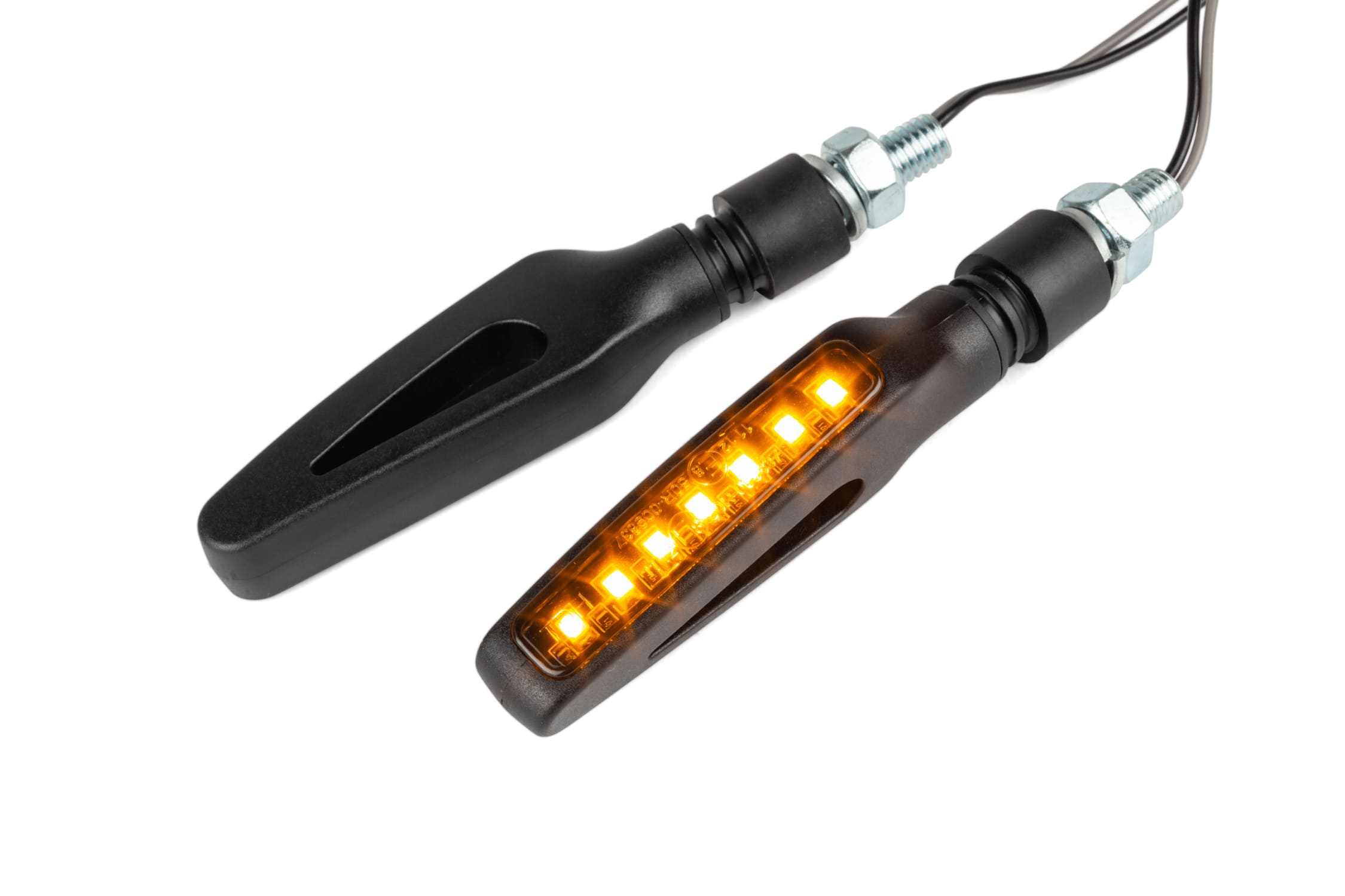 STR-678.41/BK Frecce LED sequenziali Contest nero / sfumato omologato CE, COD: STR-678.41/BK