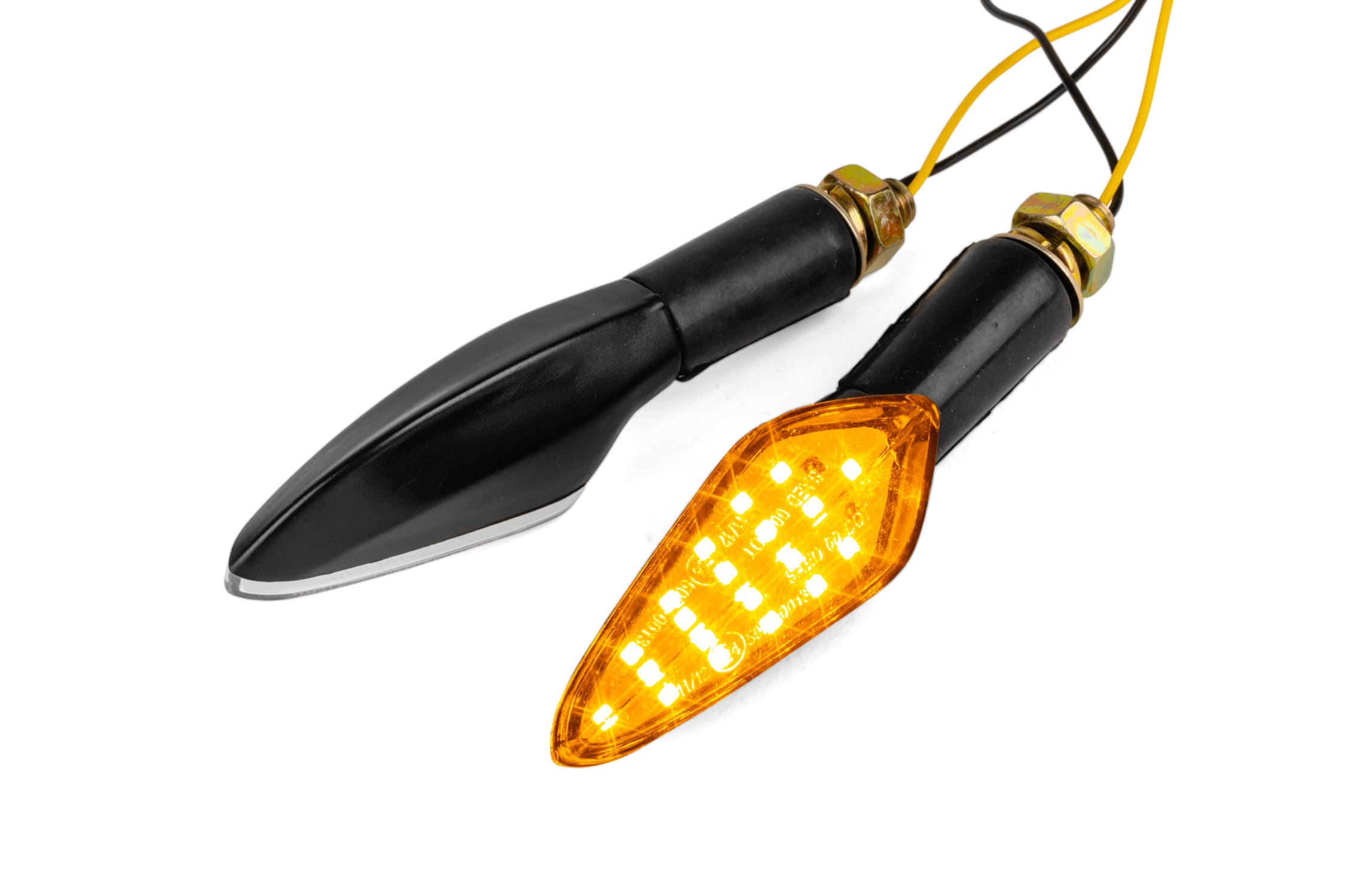 STR-678.43/BK Frecce LED sequenziali Sisak nero omologato CE, COD: STR-678.43/BK