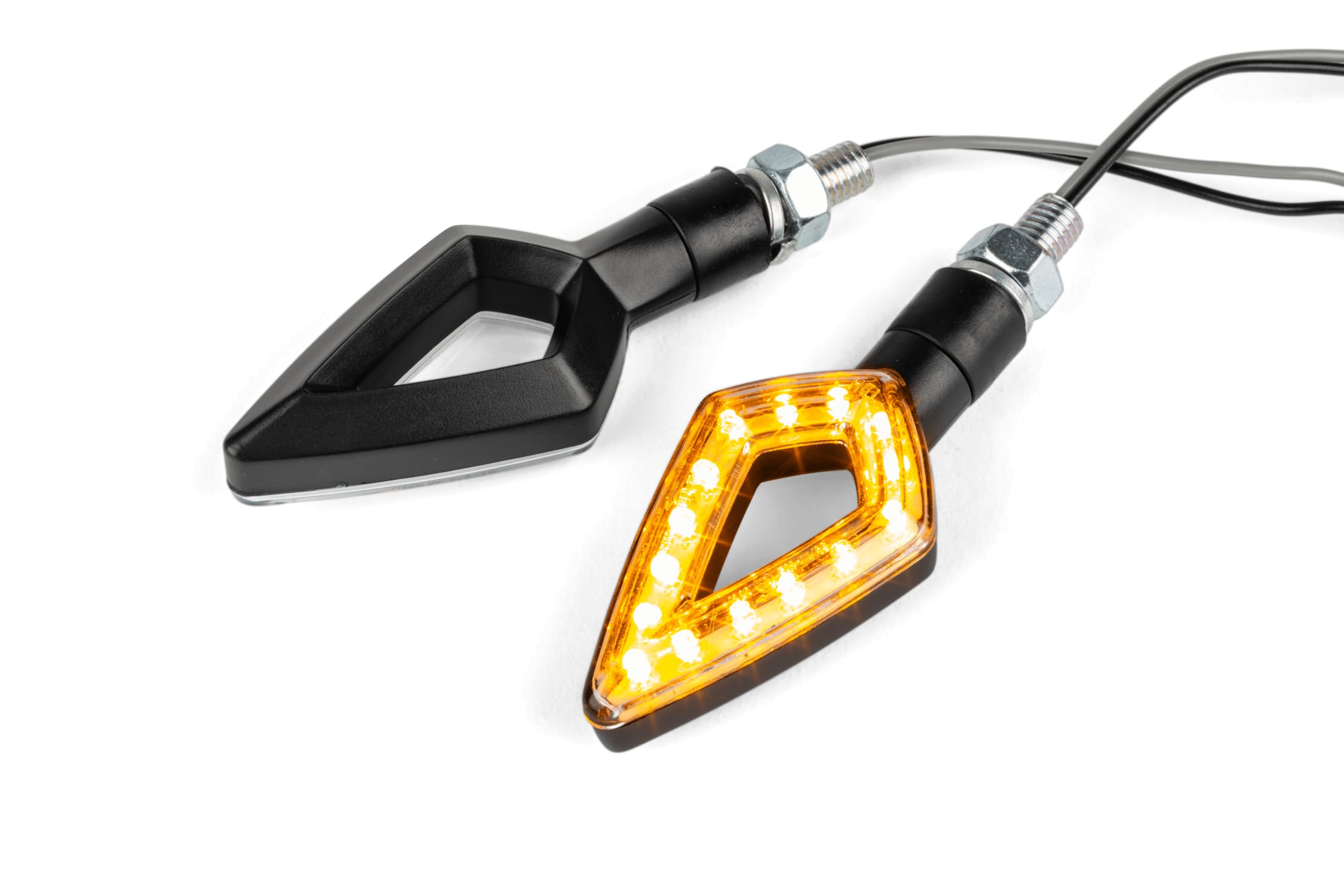 STR-696.14/BK Frecce LED Arrow bianco / supporto nero omologato CE, COD: STR-696.14/BK