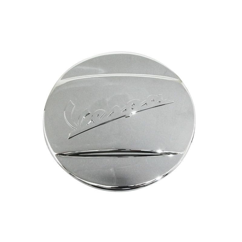 OE-PIACM1551065 Coperchio Variatore con scritta "Vespa", cromato per Vespa GTS 125 - 300cc