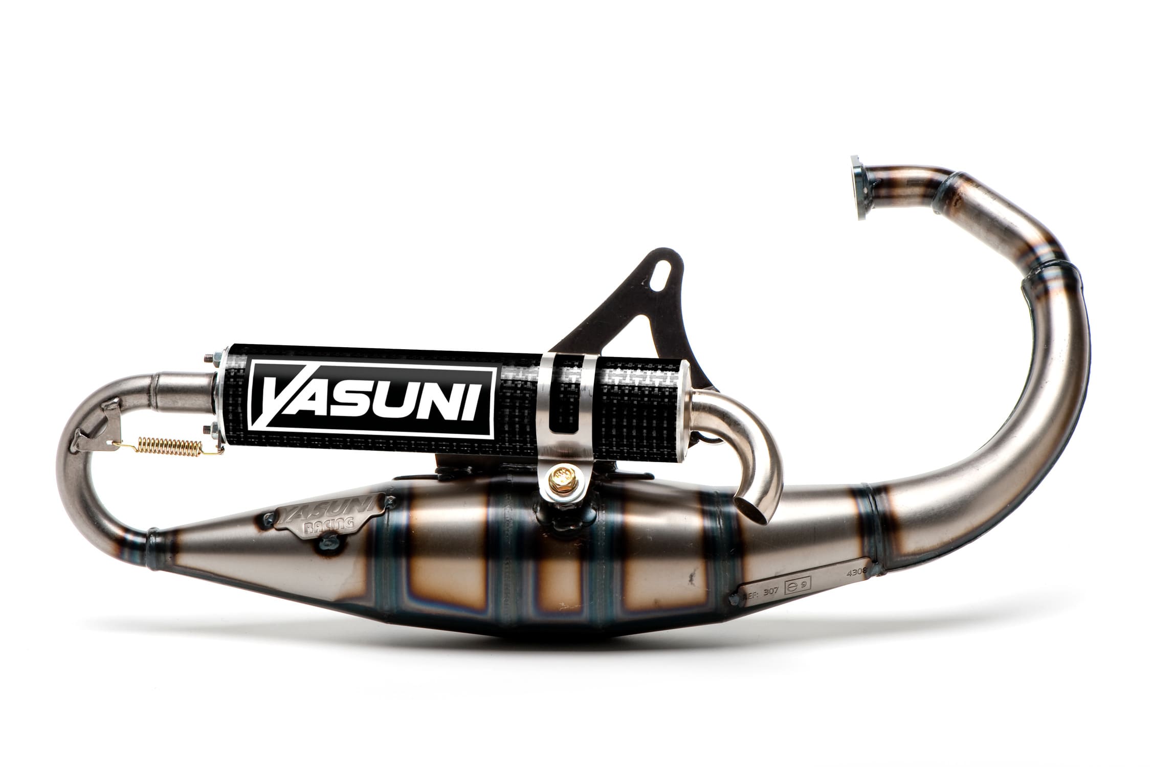 YAS307BE Marmitta Yasuni Scooter R Black Edition, Minarelli verticale, carbonio, COD: YAS307BE