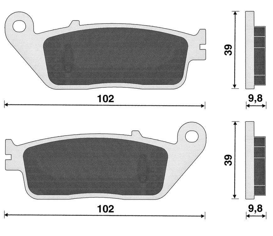 L-SP44124 Pastiglie freno Yamaha Xmax, COD: L-SP44124