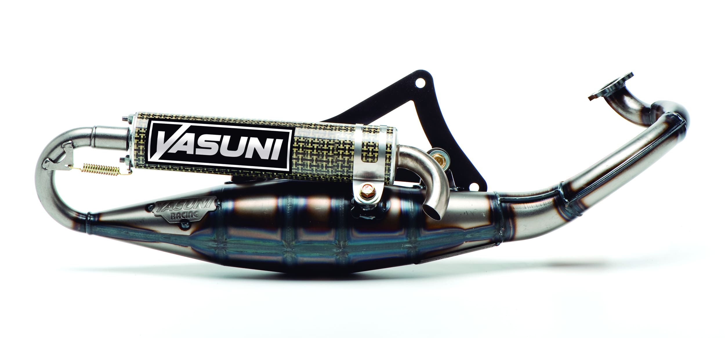 YAS225CK Exhaust Yasuni Scooter R, Derbi Motor with Kevlar Silencer Derbi Hunter / Paddock / Atlantis