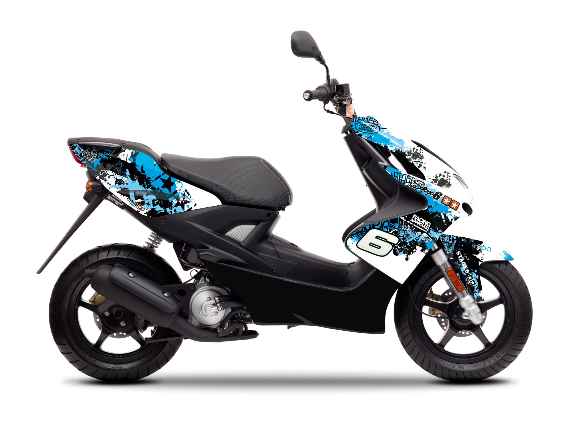 S6-056601/BL Kit deco Stage6 blu - nero Yamaha Aerox / Nitro fino 2013