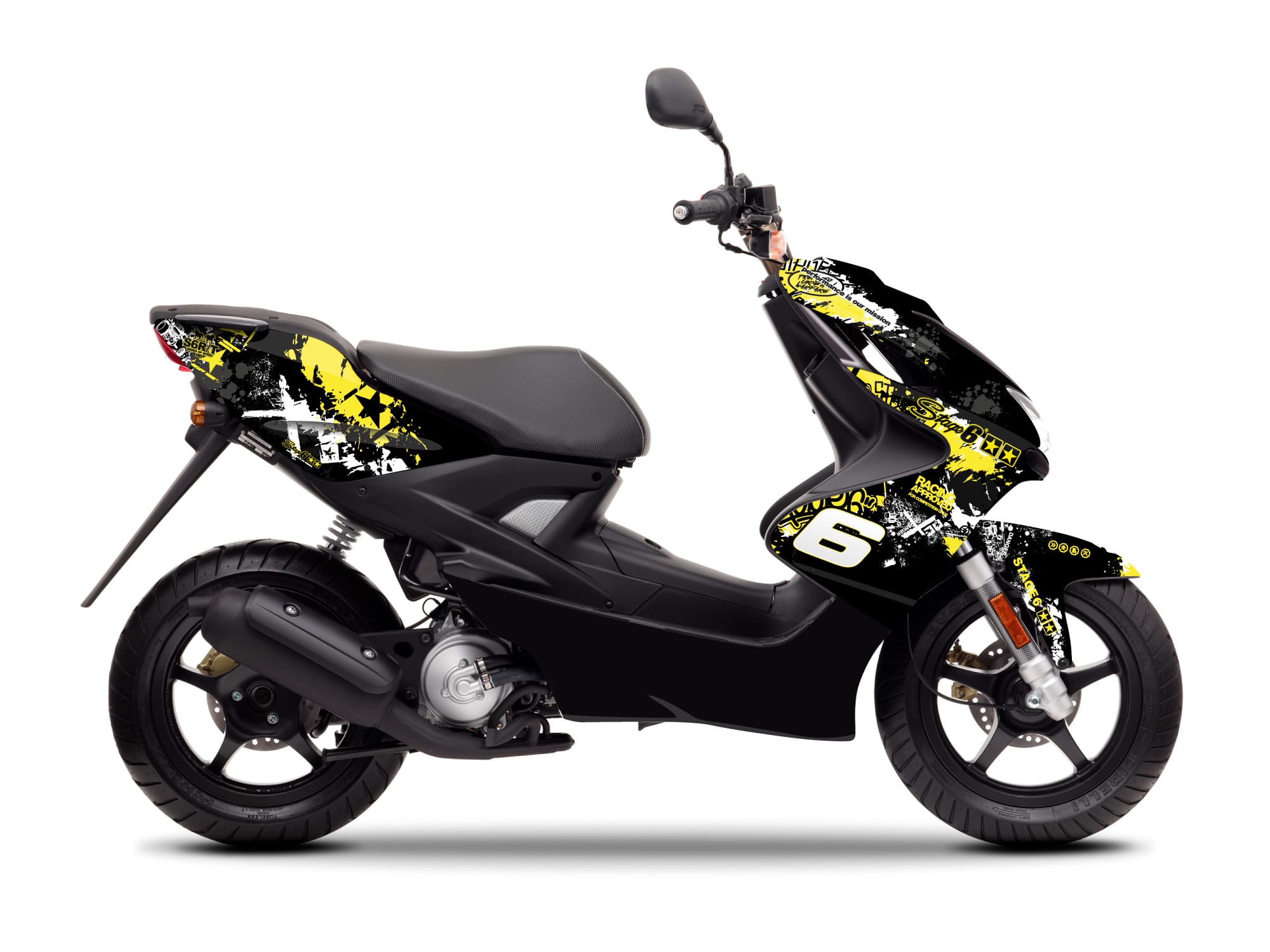 S6-056601/YE Kit deco Stage6 giallo - nero Yamaha Aerox / Nitro fino 2013