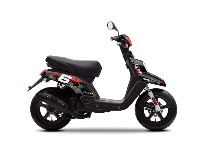 S6-056801/RE Kit deco Stage6 rosso - nero Yamaha BW's / Booster dopo 2004, COD: S6-056801/RE