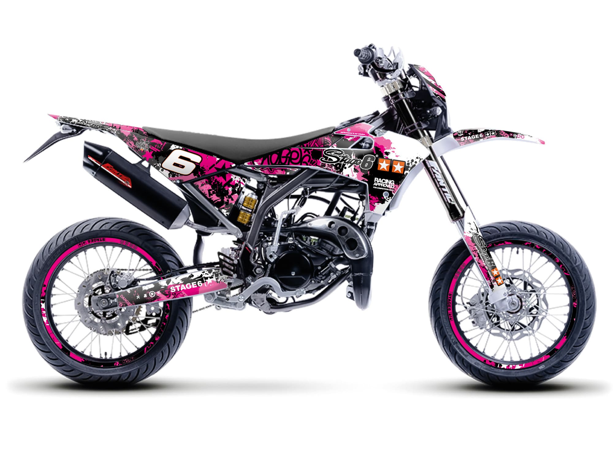 S6-058805/PK Kit deco Stage6 pink - nero Fantic XM 50