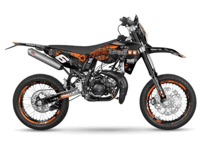 S6-058806/BK Kit deco Stage6 arancione - nero Sherco SM 50, COD: S6-058806/BK