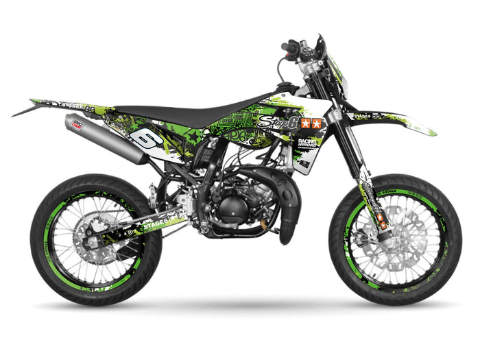 S6-058806/GR Kit deco Stage6 verde - nero Sherco SM 50, COD: S6-058806/GR