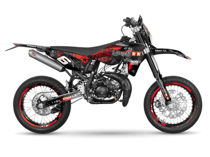 S6-058806/RE Kit deco Stage6 rosso - nero Sherco SM 50, COD: S6-058806/RE