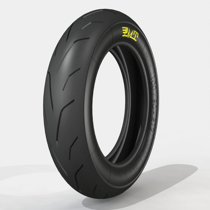 PMTMS12A14-M00 Pneumatico PMT 100/90 - 12" Medium M Semi-Slick “Blackfire”, COD: PMTMS12A14-M00