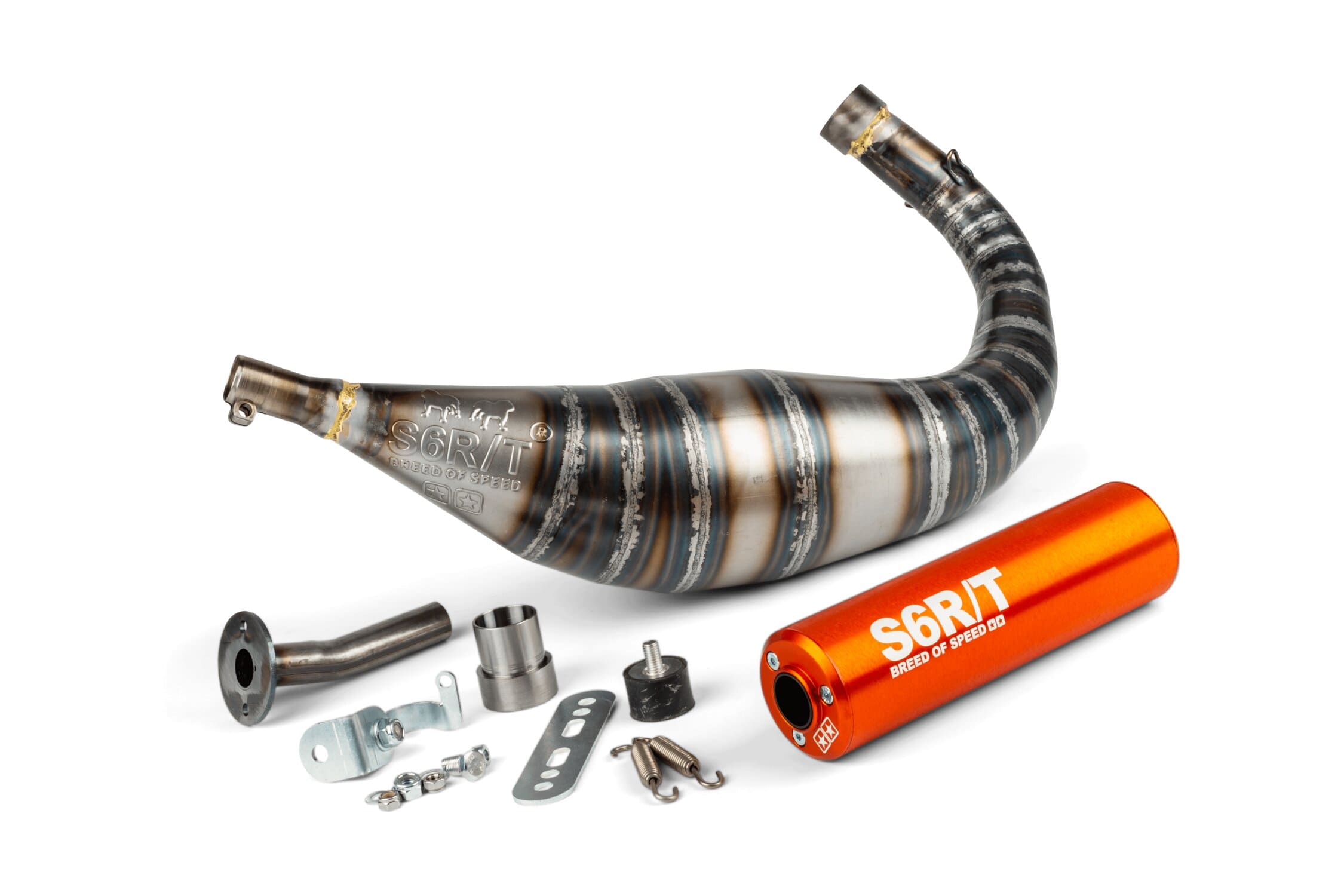 s6-96188951/or marmitta stage6 r/t 90 - 100cc cnc arancio minarelli am6 stage6 rt, COD: S6-96188951/OR