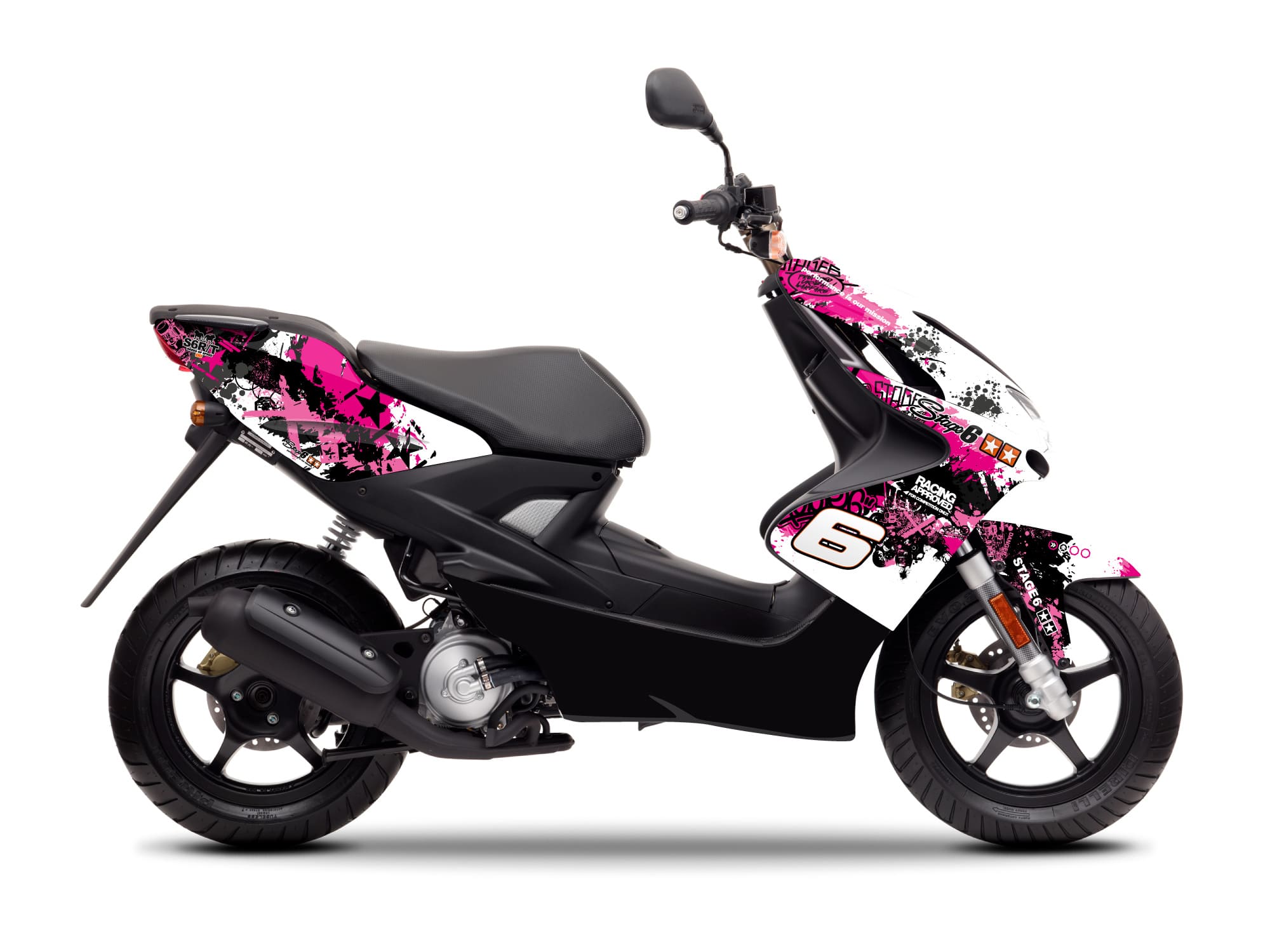 S6-056601/PK Kit deco Stage6 pink - nero Yamaha Aerox / Nitro fino 2013