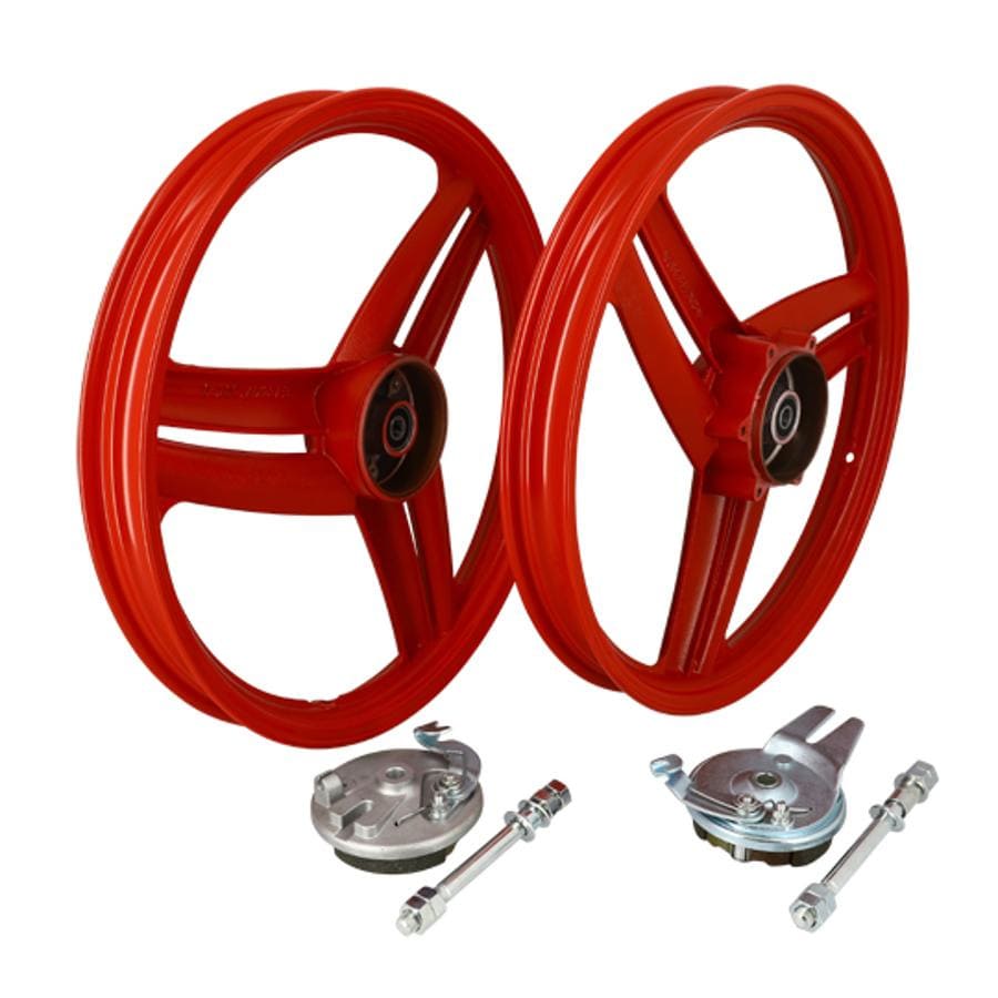 CGN518499 Cerchioni ant. / post. 17" tipo Grimeca rosso Peugeot 103 SP / MVL