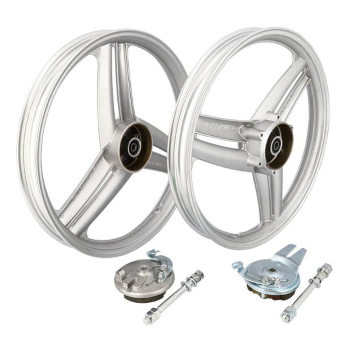 CGN518500 Cerchioni ant. / post. 17" tipo Grimeca argento Peugeot 103 SP / MVL, COD: CGN518500