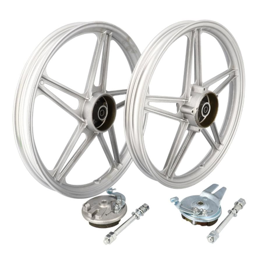 CGN518503 Front / rear rims 17" Bernardi type silver Peugeot 103 Vogue