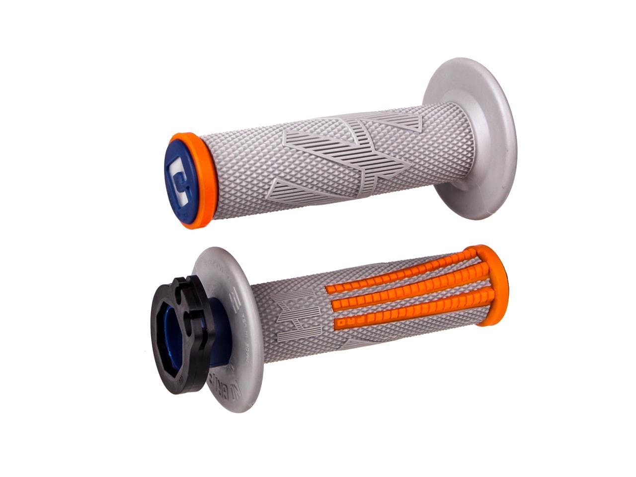 ODI-H36EPGO ODI Emig Pro V2 Lock-on full diamond grips orange / grey