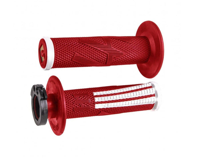 ODI-H36EPRW Manopole ODI Emig Pro V2 Lock-on full diamond rosso / bianco