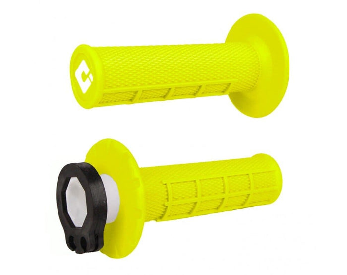 ODI-H36HWY Manopole ODI MX V2 half waffle giallo fluo