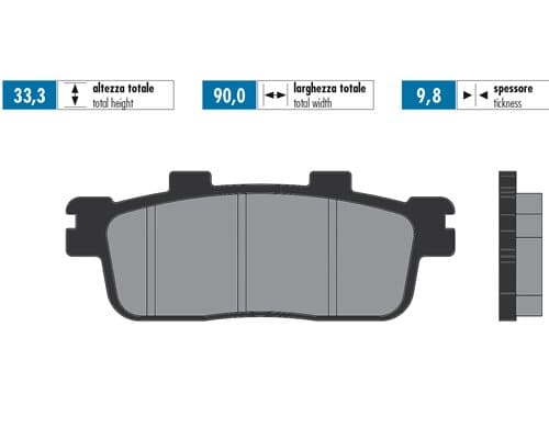 P174.0103 Brake pads Polini Original Kawasaki J300