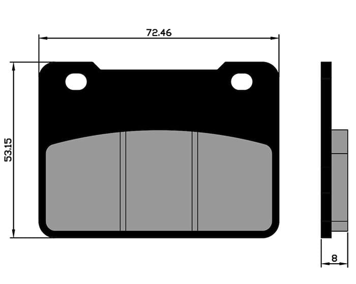 P174.0174 Pastiglie freno Polini Original anteriore Kymco Maxsym 400, COD: P174.0174