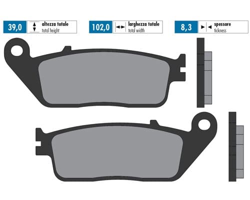 P174.2059 Pastiglie freno Polini sinterizzato BMW C650, COD: P174.2059