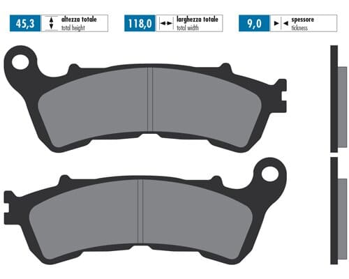 P174.2081 Pastiglie freno Polini sinterizzato Honda SH, COD: P174.2081