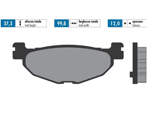 P174.2078 Pastiglie freno Polini sinterizzato Yamaha Tmax, COD: P174.2078