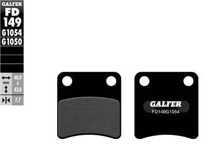 GLS2054 Pastiglie freno Galfer semi-metallico Honda Dio