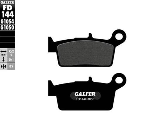 GLS2251 Pastiglie freno Galfer semi-metallico Peugeot SV, COD: GLS2251