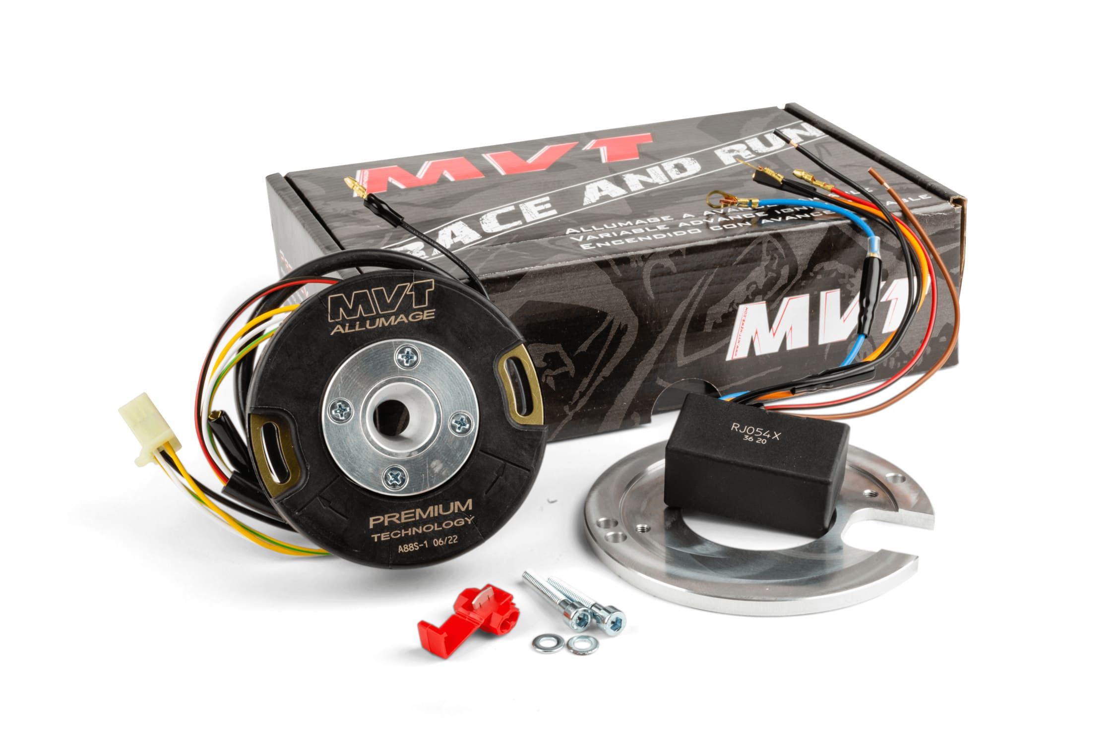 MVT-PREM19 Accensione a Rotore Interno MVT “Premium” con Bobina LED, MBK Nitro / Booster (prima del 2003), COD: MVT-PREM19