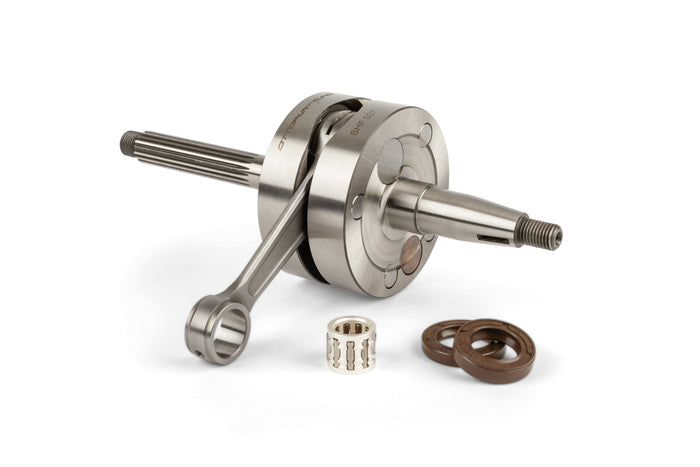 OPU003 Albero motore corsa 39,3mm / biella 90mm d.75mm Ottopuntouno per carter Malossi C-one / RC-one