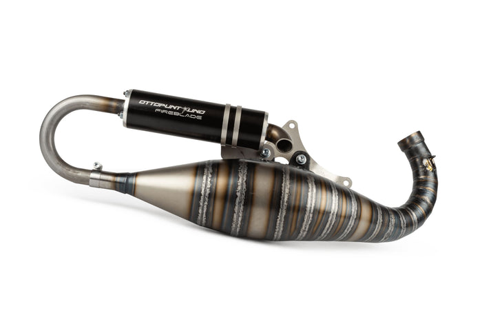 OPU013 Scarico Ottopuntouno R-18 100cc per carter Malossi RC-one Piaggio
